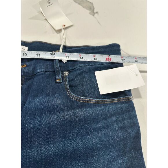 NWT Good American Women's Flare Jeans Size 14 Blue‎ Mid-Rise Denim - Picture 4 of 5